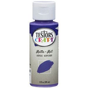 RUST-OLEUM TESTORS CRAFT 292425A 2 OZ ACRYLIC MATTE PAINT PURPLE WATER-BASED