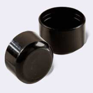 SHEPHERD 9115 1" ROUND BLACK PLASTIC LEG TIPS (4CD)