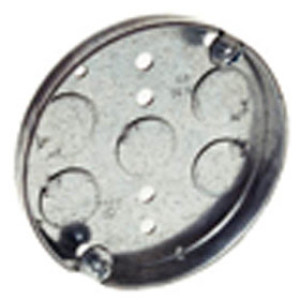 RACO 8293 4" ROUND CEILING PAN 1/2" DEEP WITH (5) 1/2" KNOCK OUTS