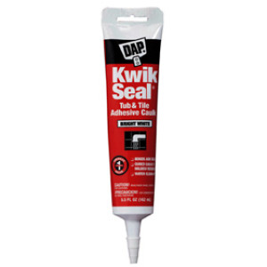 DAP 18032 KWIK SEAL 10.1 OZ WHITE KITCHEN & BATH ADHESIVE CAULK