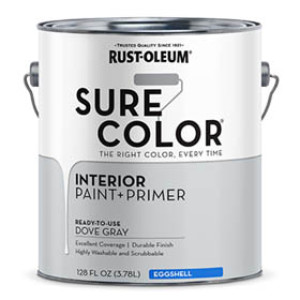 RUST-OLEUM SURE COLOR 380223 DOVE GRAY EGGSHELL WALL PAINT