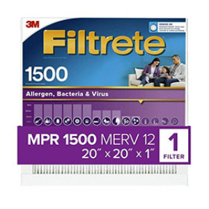 3M 2002-4-HR FILTRETE 20" X 20" X 1" ALLERGEN, BACTERIA & VIRUS AIR FILTER