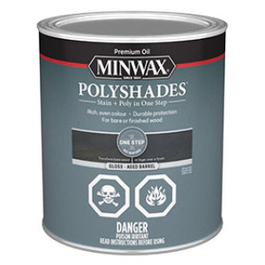 MINWAX 52761499 283 POLYSHADES GLOSS AGED BARREL STAIN