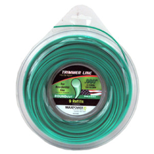 MAXPOWER 333280 .080" ROUNDCUT TRIMMER LINE GREEN RESIDENTIAL GRADE 180' NYLON