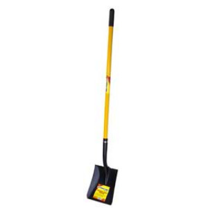 G-FORCE 52913 SQUARE POINT SHOVEL 58" FIBERGLASS HANDLE WITH RUBBERIZED GRIP