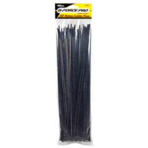 G-FORCE 25209 100 PK 15" NYLON BLACK CABLE TIES